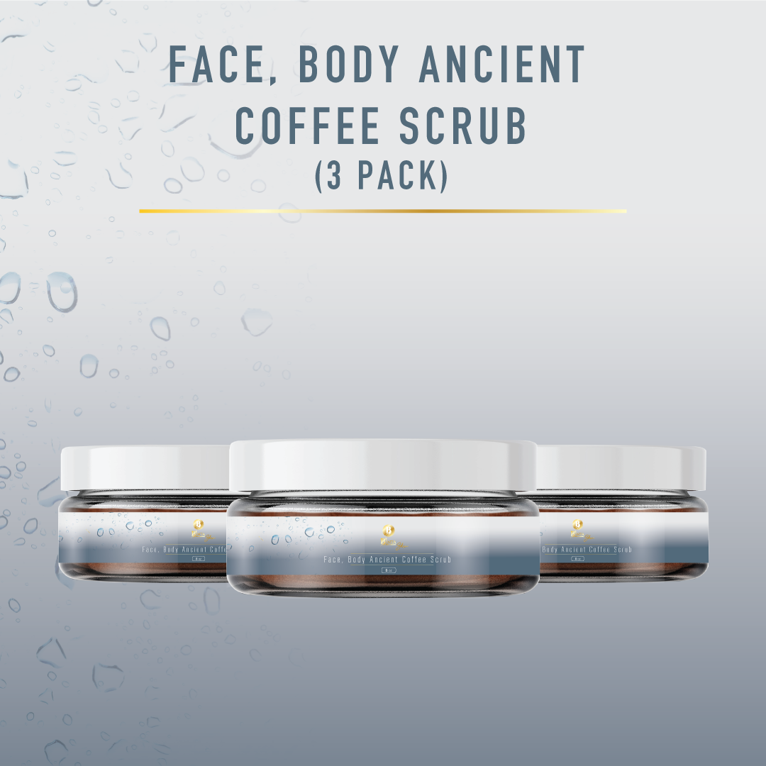 Face, Body Ancient Coffee Scrub (3 Pack)