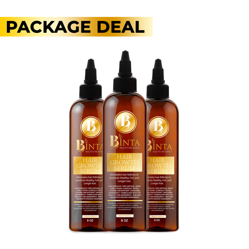 Package Deal : (3) 8oz Hair Growth Serums