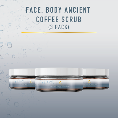 Face, Body Ancient Coffee Scrub (3 Pack)
