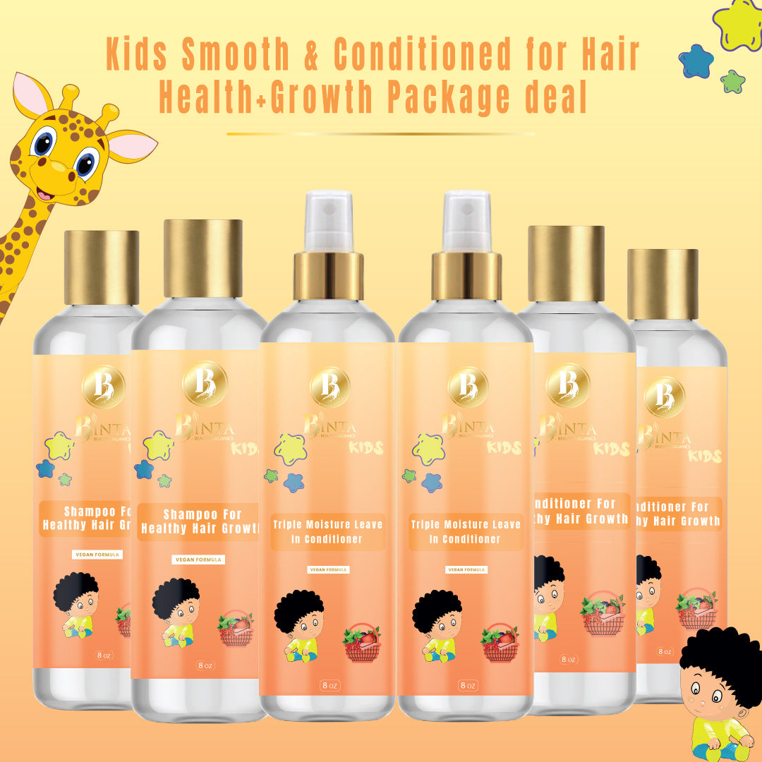 Kids Smooth & Conditioned For Hair Health Growth Package Deal
