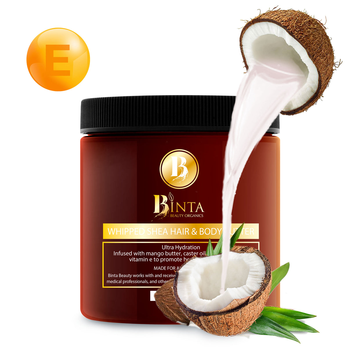 Whipped Hair + Body Butter For Both Hair Growth Skin Health Binta